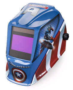Captain America Auto-Darkening Helmet from Lincoln Electric