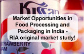 Market Opportunities in Food Processing and Packing in India - an RIA market study