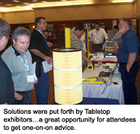Solutions were put forth by Tabletop exhibitors&hellip;a great opportunity for attendees to get one-on-on advice.