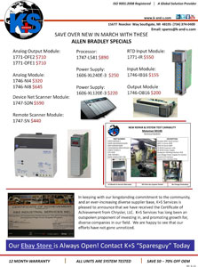SAVE on Allen Bradley all through March!