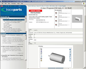 maxon motor on tracepartsonline.net