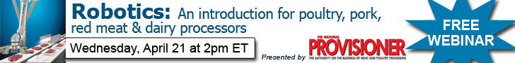 Robotics: An introduction for poultry, pork, red meat & dairy processors