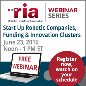 Start Up Robotic Companies, Funding and Innovation Clusters Webinar